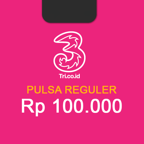 Pulsa Three - Three 100.000